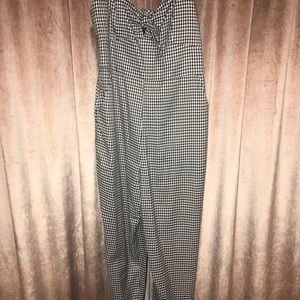 Forever 21 Gingham Jumpsuit